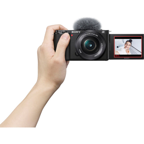 Sony ZV-E10 (Black) with Sony ZV-E10 II (Black) and FE 16-35mm F4 PZ G Lens