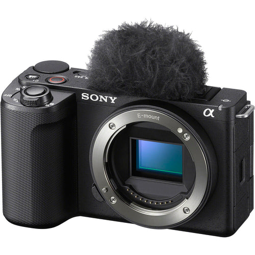 Sony ZV-E10 (Black) with Sony ZV-E10 II (Black) and FE 16-35mm F4 PZ G Lens
