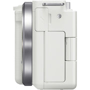 Sony ZV-E10 (White) with E PZ 10-20mm f/4 G Lens
