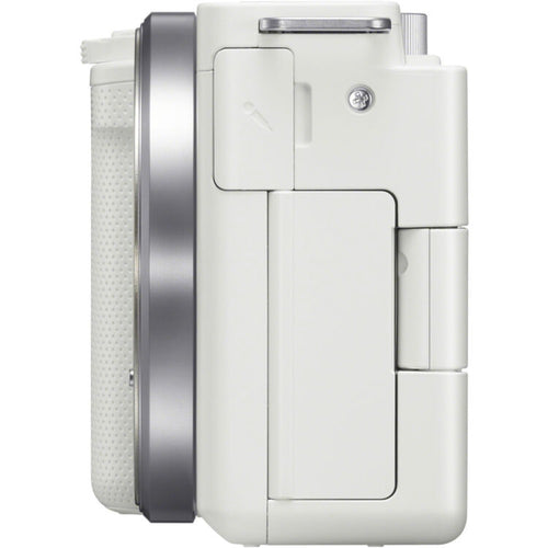 Sony ZV-E10 (White) with E PZ 10-20mm f/4 G Lens