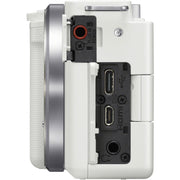 Sony ZV-E10 (White) with E PZ 10-20mm f/4 G Lens