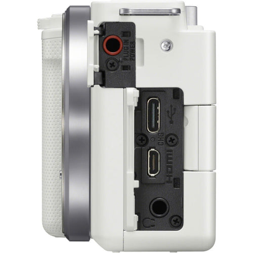 Sony ZV-E10 (White) with E PZ 10-20mm f/4 G Lens