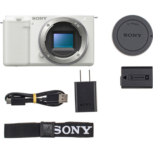 Sony ZV-E10 (White) with E PZ 10-20mm f/4 G Lens