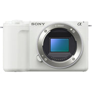Sony ZV-E10 (White) with Sony ZV-E10 II (White) and FE 16-35mm F4 PZ G Lens