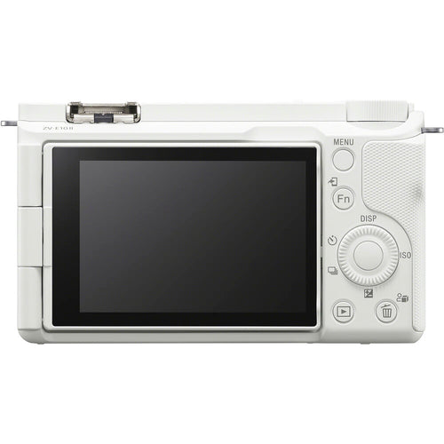 Sony ZV-E10 (White) with Sony ZV-E10 II (White) and FE 16-35mm F4 PZ G Lens