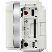 Sony ZV-E10 (White) with Sony ZV-E10 II (White) and FE 16-35mm F4 PZ G Lens
