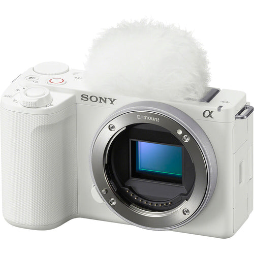Sony ZV-E10 (White) with Sony ZV-E10 II (White) and FE 16-35mm F4 PZ G Lens