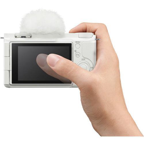 Sony ZV-E10 (White) with Sony ZV-E10 II (White) and FE 16-35mm F4 PZ G Lens