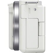Sony ZV-E10 (White) with Sony ZV-E10 II (White) and FE 16-35mm F4 PZ G Lens