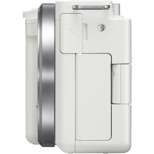 Sony ZV-E10 (White) with Sony ZV-E10 II (White) and FE 16-35mm F4 PZ G Lens