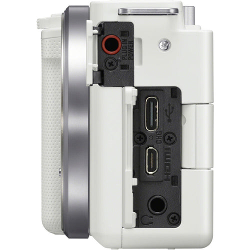 Sony ZV-E10 (White) with Sony ZV-E10 II (White) and FE 16-35mm F4 PZ G Lens