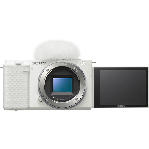 Sony ZV-E10 (White) with Sony ZV-E10 II (White) and FE 16-35mm F4 PZ G Lens