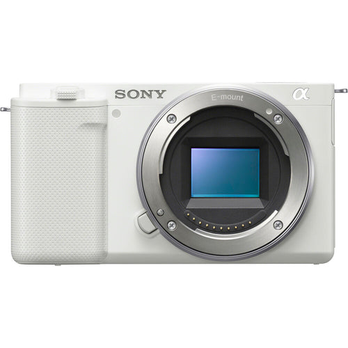 Sony ZV-E10 (White) with Sony ZV-E10 II (White) and FE 16-35mm F4 PZ G Lens