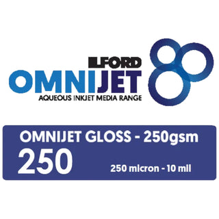 Ilford Omnijet Glossy Kiosk 250gsm (8" x 100m - 2 x Rolls for Epson SL-D3000)