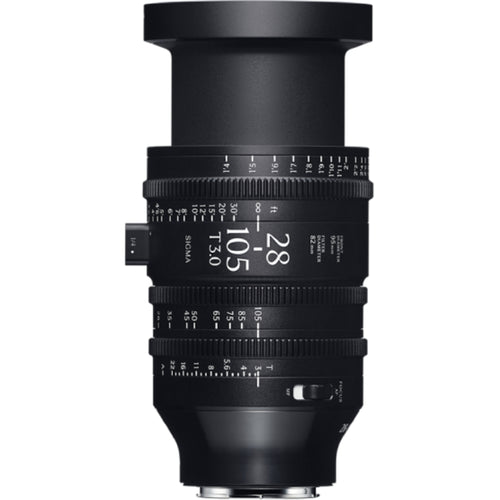 Sigma 28-105mm T3 Cine Zoom Lens with AF (PL-Mount, Feet)