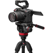 Manfrotto 502055CXPROV Video Head and 055 Carbon Fibre 4-Section Tripod Kit