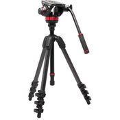 Manfrotto 502055CXPROV Video Head and 055 Carbon Fibre 4-Section Tripod Kit