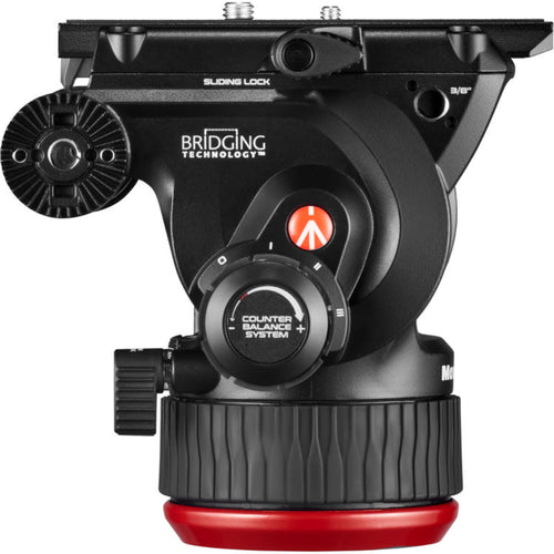 Manfrotto 504XTWFA-BDL Fluid Video Head, Fast Twin Aluminium Tripod and XPRO Monopod Bundle