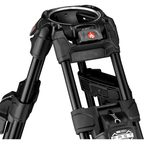 Manfrotto 504XTWFA-BDL Fluid Video Head, Fast Twin Aluminium Tripod and XPRO Monopod Bundle