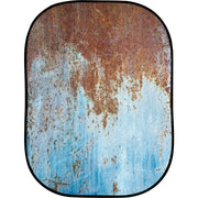 Manfrotto LL LB5713 Urban Collapsible Reversible Background 1.5 x 2.1m Rusty Metal / Plaster Wall