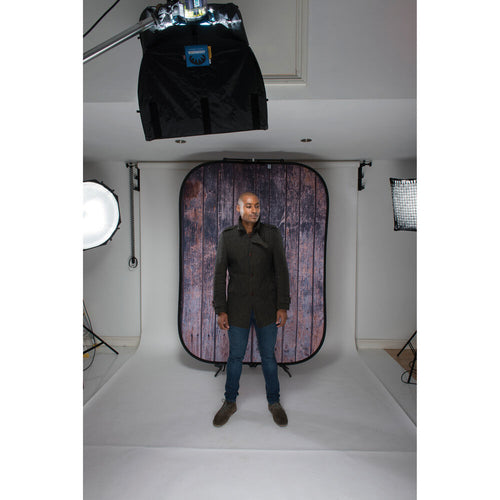 Manfrotto LL LB5715 Urban Collapsible 1.5 x 2.1m Distressed Wall / Wood Fence