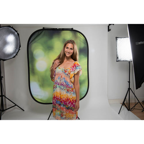 Manfrotto LL LB5730 Out of Focus Collapsible Background 1.2 x 1.5m Summer Foliage / City Lights
