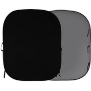 Manfrotto LL LB67GB Lastolite Plain Collapsible Reversible Background 1.8 x 2.15m Black / Mid Grey