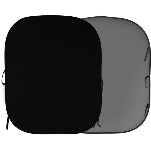Manfrotto LL LB67GB Lastolite Plain Collapsible Reversible Background 1.8 x 2.15m Black / Mid Grey