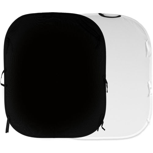 Manfrotto LL LC5621 1.5x1.8m Plain Collapsible Reversible Background Black / White