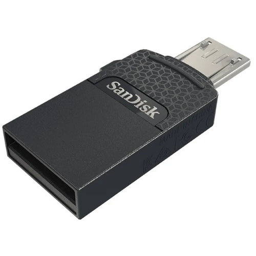 SanDisk Dual USB SDDD1 128GB USB2.0 Black USB2.0 micro-USB Connector