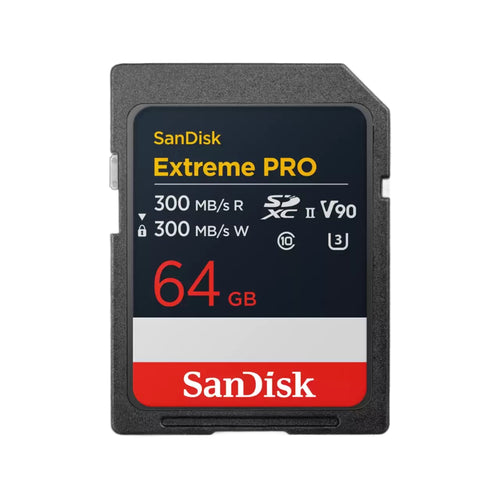 SanDisk Extreme Pro 64GB SDXC 300MB/s UHS-II Memory Card - V90