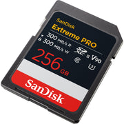 SanDisk Extreme Pro 256GB 300MB/s UHS-II C10 V90 Card