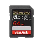 SanDisk Extreme Pro 64GB SDXC 280MB/s UHS-II Memory Card - V60