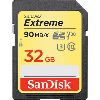 SanDisk Extreme 32GB SDHC 90MB/s UHS-I Memory Card - V30