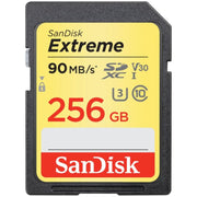 SanDisk Extreme SDXC UHS-I Memory Card 256GB 90MB/s 60MB/s