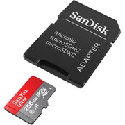 SanDisk Ultra microSDXC 256GB 150MB/s R UHS-I U1 C10 Card