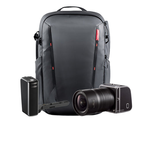 Hasselblad 907X & CFV 100C with XCD 20-35mm f/3.2-4.5, Control Grip and OneMo Lite Backpack
