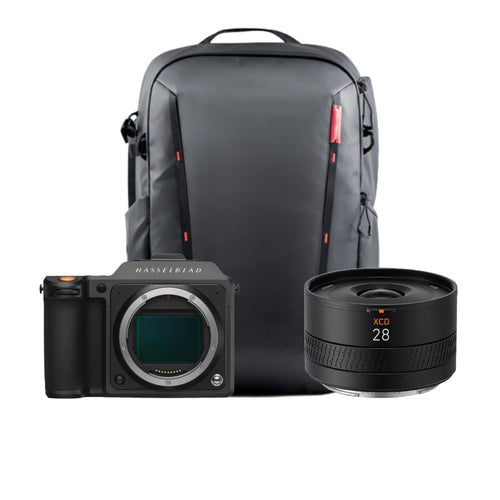 Hasselblad X2D 100C Street Kit with XCD 28mm f/4 P and OneMo Lite Backpack