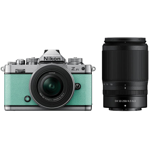 Nikon Z fc Mirrorless Camera with NIKKOR 16-50mm VR SL and 50-250mm VR