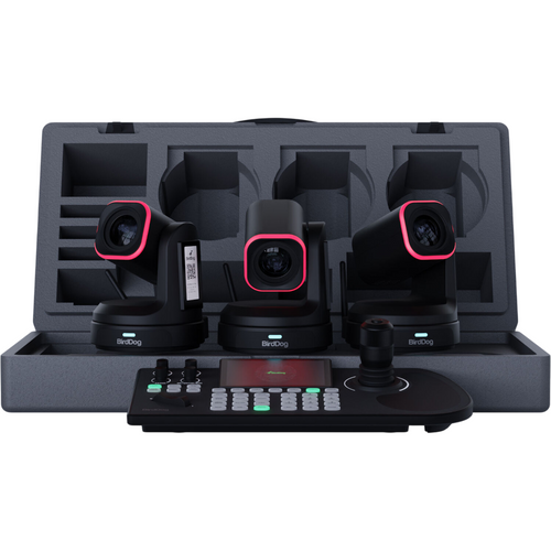 BirdDog KBD PTZ Controller Kit with 3 x X1 PTZ Cameras (Black)