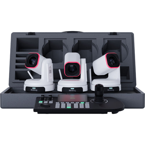 BirdDog KBD PTZ Controller Kit with 3 x X1 PTZ Cameras (White)