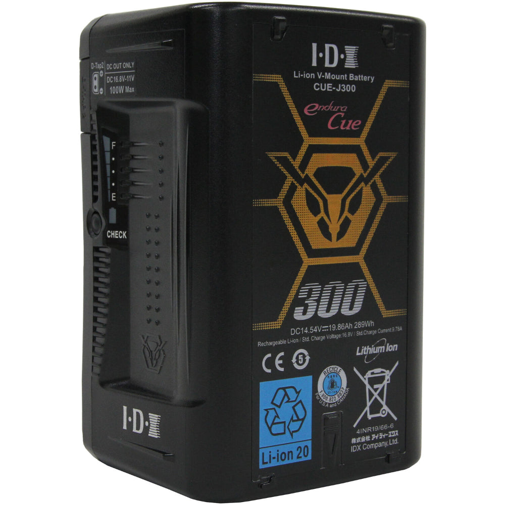 IDX System Technology CUE-J300 High-Load V-Mount Battery (286Wh ...