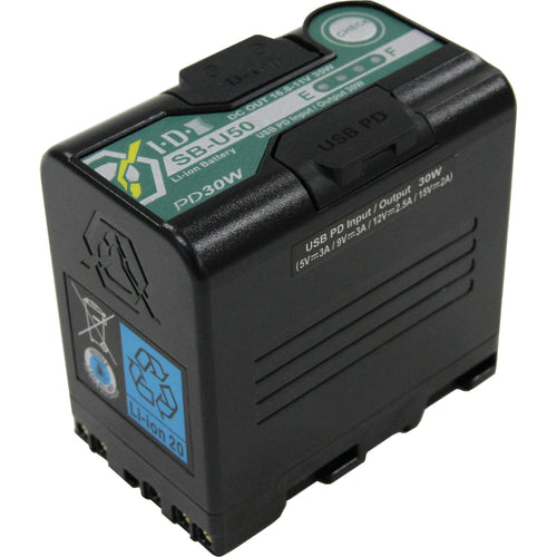 IDX System Technology SB-U50 PD Sony BP-U Lithium-Ion Battery (14.4V, 48Wh)