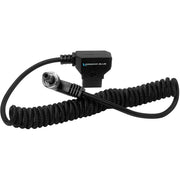 Kondor Blue Coiled D-Tap to Locking DC 2.5mm Right-Angle Cable for amaran (16 to 32