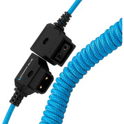 Kondor Blue Coiled D-Tap Extension Male to Female Cable (16 to 36