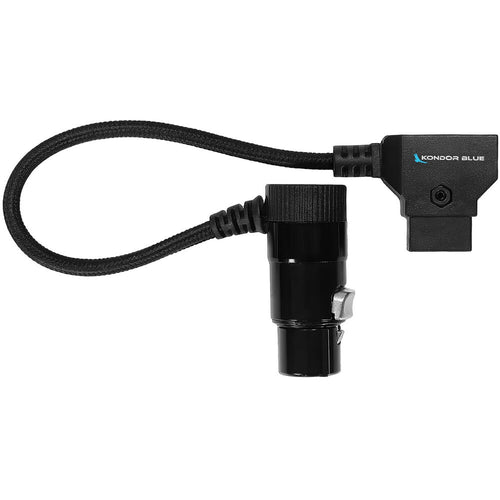 Kondor Blue D-Tap to 4 Pin XLR Female Right Angle Power Cable Sony Venice/Burano/C400 (6in Straight)