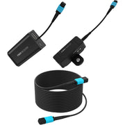 Kondor Blue Fletch Fiber Transmitter & Receiver Module Kit for HDMI with Fiber Armored Cable OM3 MPO (100 Feet)
