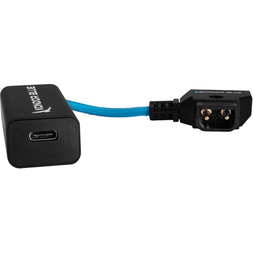 Kondor Blue D-Tap to Female USB-C PD 2-Way Battery Charging Power Cable (Kondor Blue, 6