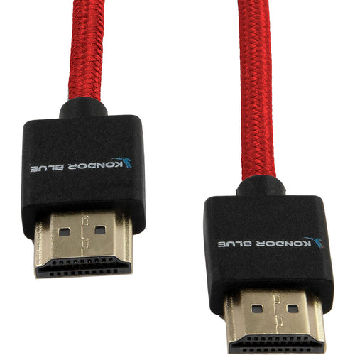 Kondor Blue Braided High-Speed HDMI Cable (Red, 16