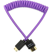 Kondor Blue Gerald Undone Braided Coiled High-Speed Mini-HDMI to HDMI Cable (Limited Purple Edition, 12 to 24